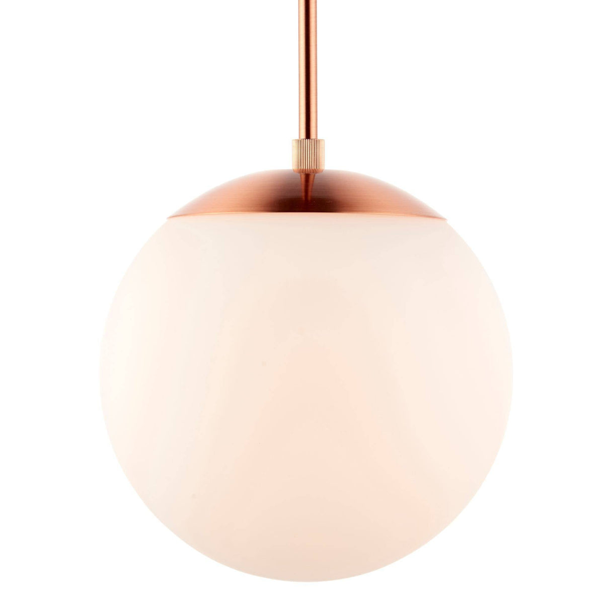 Pagazzi Gerda 1 Light Copper Ceiling Light Pendant Opal Glass