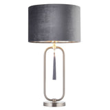 Pagazzi Tassel Satin Nickel Table Lamp