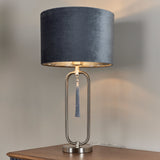 Pagazzi Tassel Satin Nickel Table Lamp
