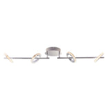 Pagazzi Alexa 4-Spot Polished Chrome Crystal LED Ceiling Bar