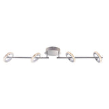 Pagazzi Alexa 4-Spot Polished Chrome Crystal LED Ceiling Bar