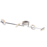 Pagazzi Alexa 4-Spot Polished Chrome Crystal LED Ceiling Bar