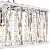 Pagazzi Marissa 4-Light Chrome Linear Ceiling Pendant