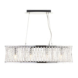 Pagazzi Marissa 4-Light Chrome Linear Ceiling Pendant