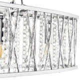 Pagazzi Marissa 4-Light Chrome Linear Ceiling Pendant