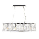 Pagazzi Marissa 4-Light Chrome Linear Ceiling Pendant