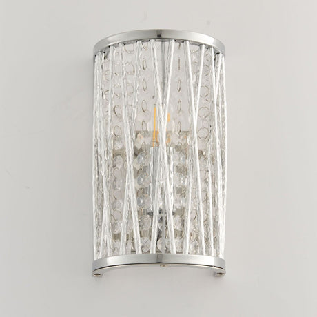 Pagazzi Marissa Chrome Crystal Wall Light
