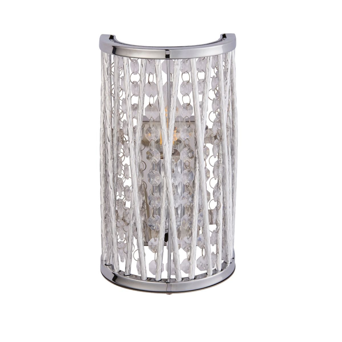 Pagazzi Marissa Chrome Crystal Wall Light