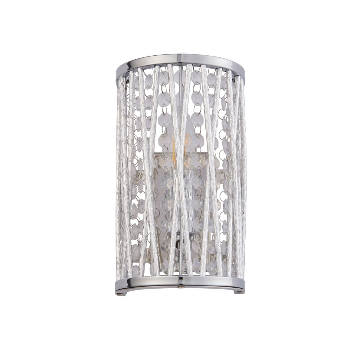 Pagazzi Marissa Chrome Crystal Wall Light