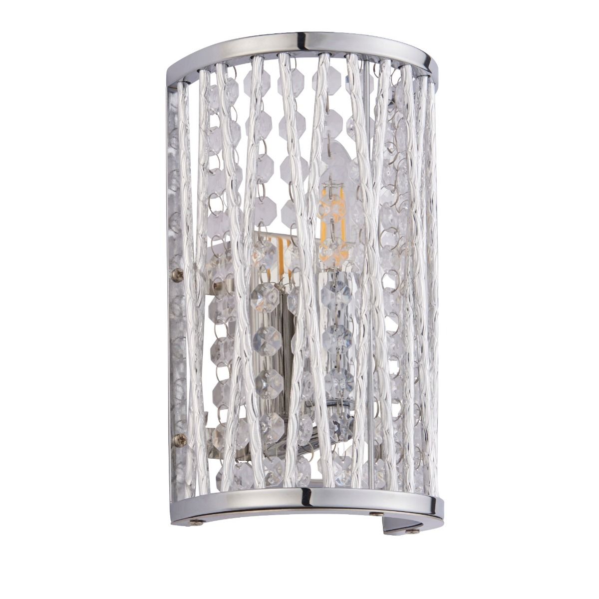 Pagazzi Marissa Chrome Crystal Wall Light