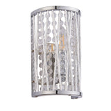 Pagazzi Marissa Chrome Crystal Wall Light