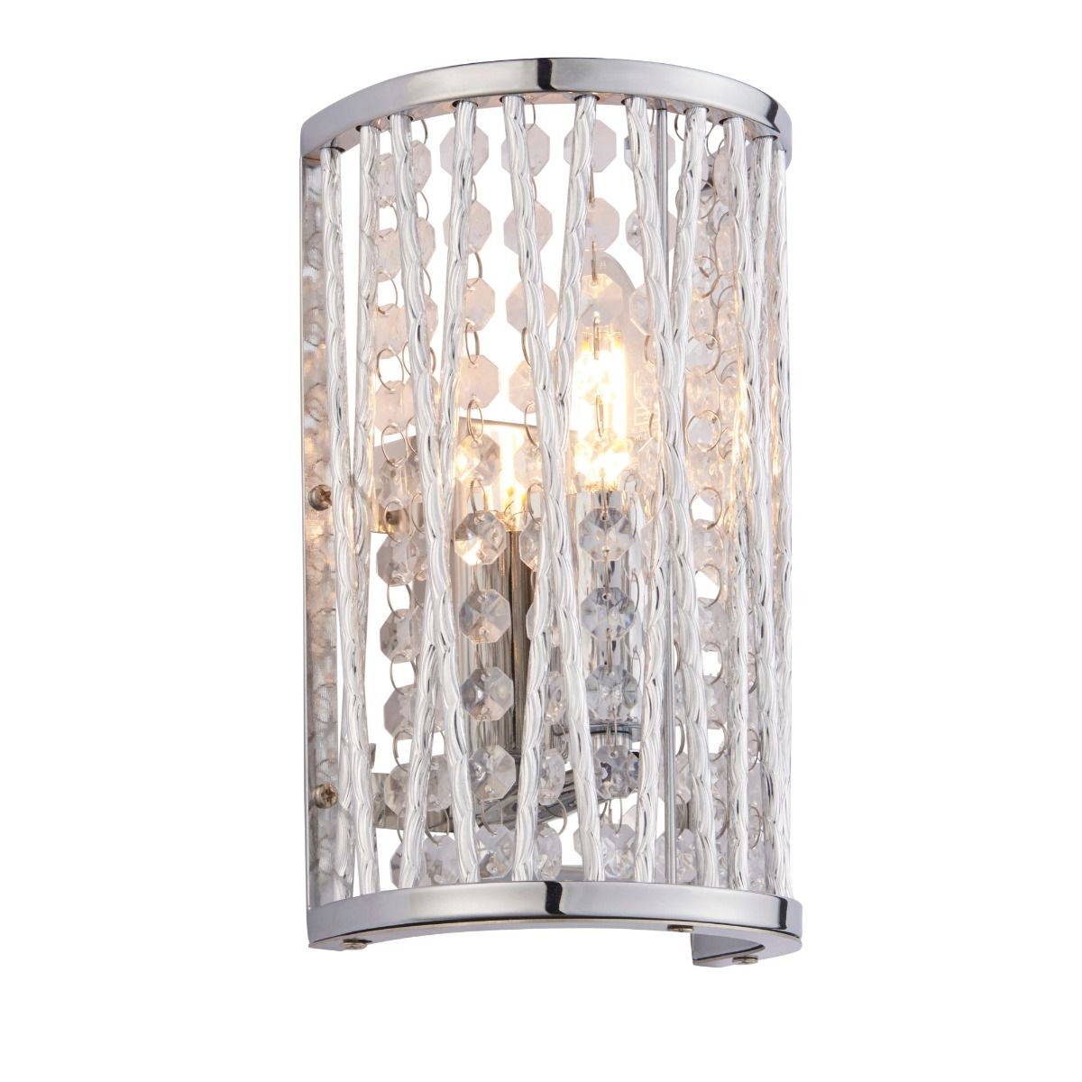 Pagazzi Marissa Chrome Crystal Wall Light