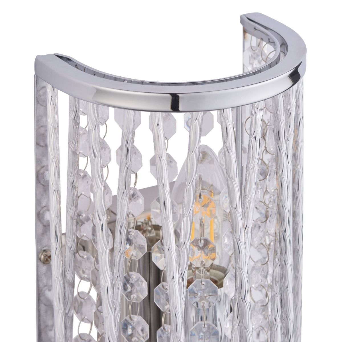 Pagazzi Marissa Chrome Crystal Wall Light