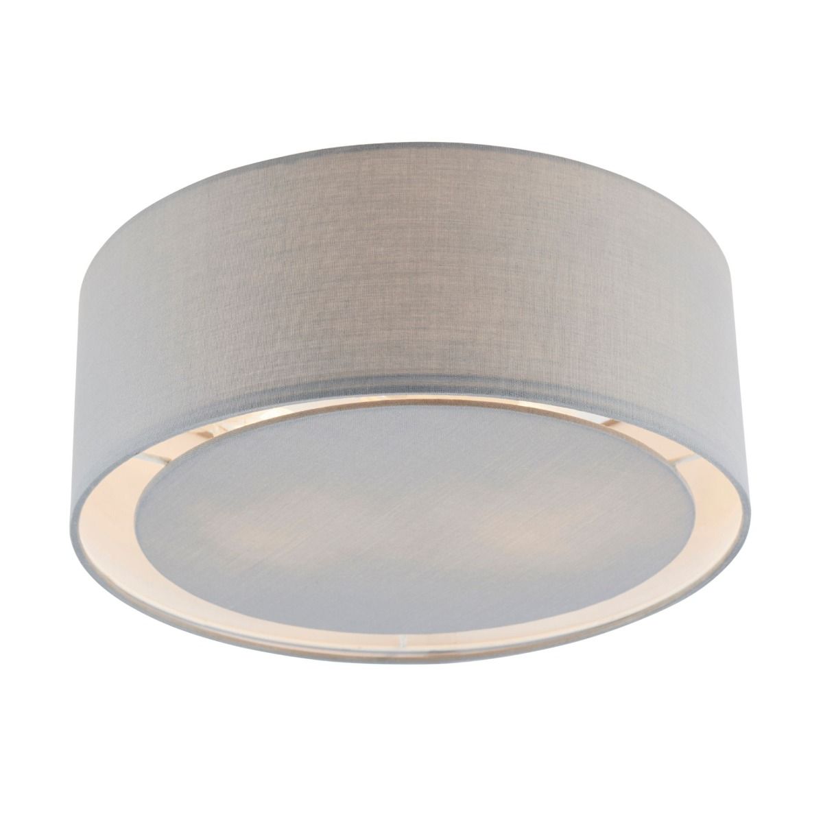 Pagazzi Kentaro Small 2 Light Grey Flush Ceiling Light