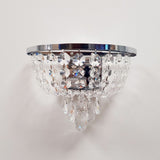 Pagazzi Alyssa Polished Chrome Crystal Wall Light