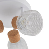 Pagazzi Modi 3 Light White Spot Plate Ceiling Light