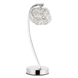 Pagazzi Monaco Chrome and Crystal Table Lamp