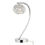 Pagazzi Monaco Chrome and Crystal Table Lamp