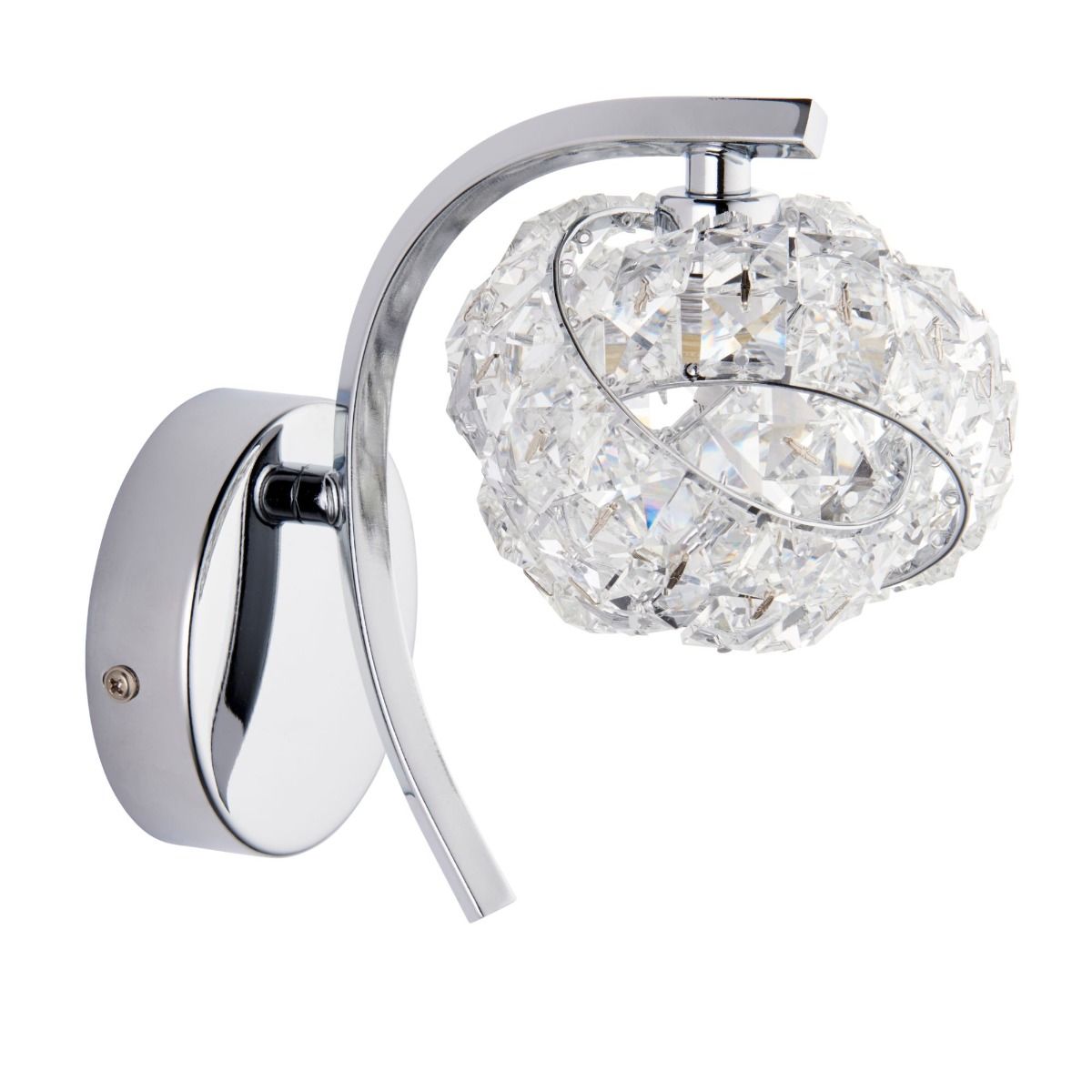 Pagazzi Monaco 1 Light Crystal Wall Light