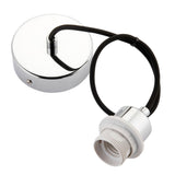 Pagazzi Polished Chrome Cable Set Pendant Lamp Holder