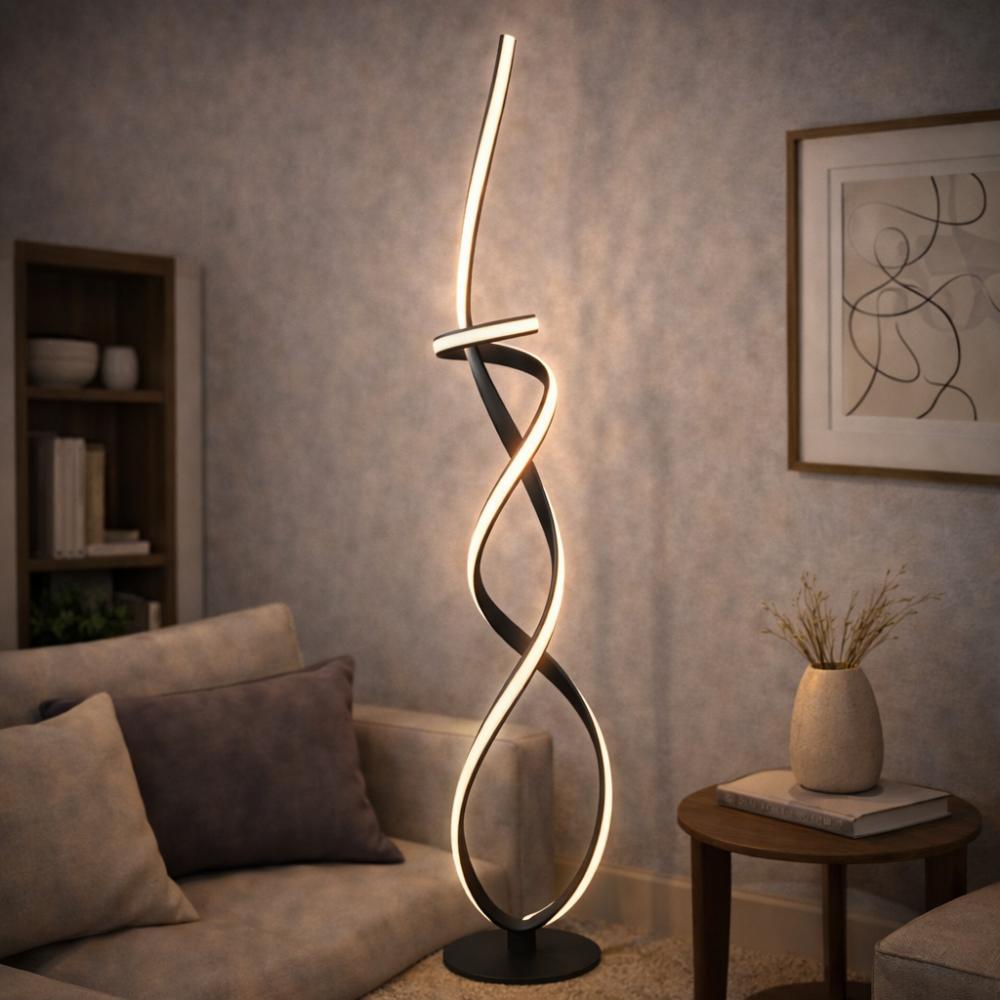Pagazzi Fraser Matt Black LED Floor Lamp