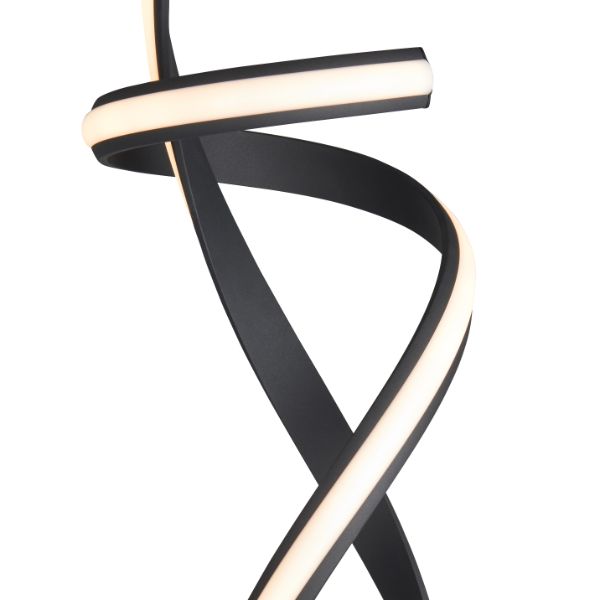 Pagazzi Fraser Matt Black LED Floor Lamp