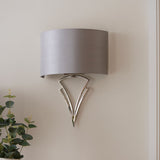 Pagazzi Lyla Satin Nickel Wall Light