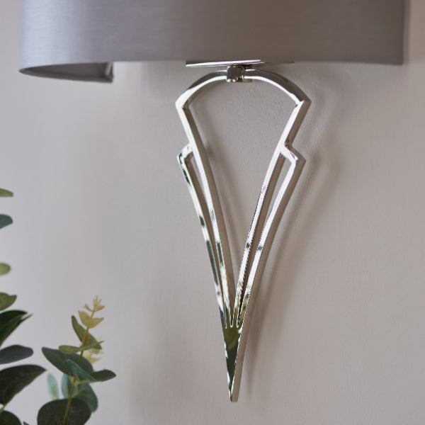 Pagazzi Lyla Satin Nickel Wall Light