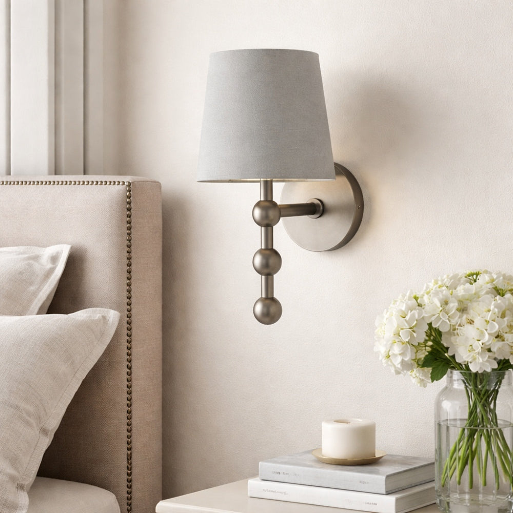 Pagazzi Bobble Aged Pewter Wall Light
