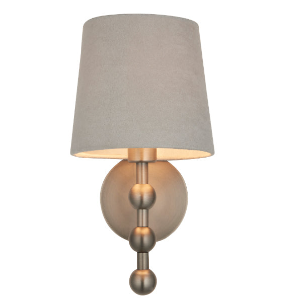 Pagazzi Bobble Aged Pewter Wall Light