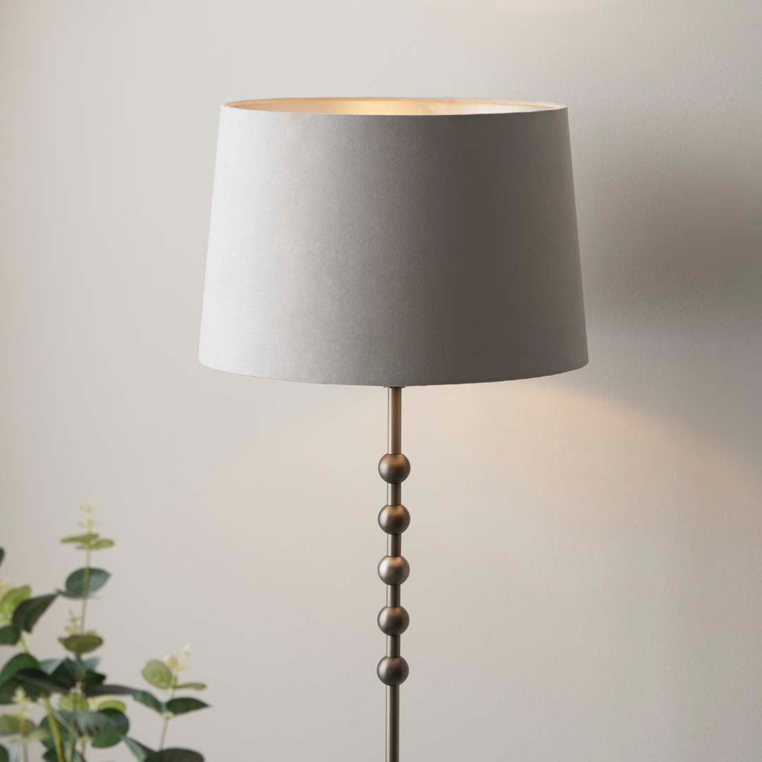 Pagazzi Bobble Aged Pewter Floor Lamp