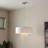 Pagazzi Arianna Silver & White Ceiling Pendant