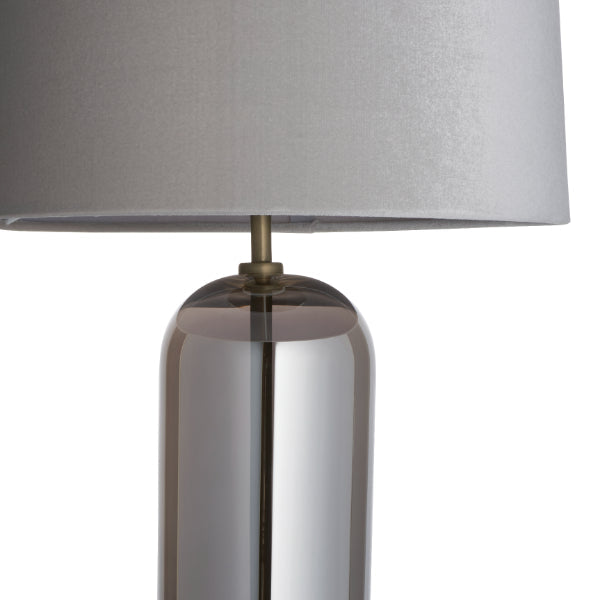 Pagazzi Lula Smoked Glass Touch Table Lamp