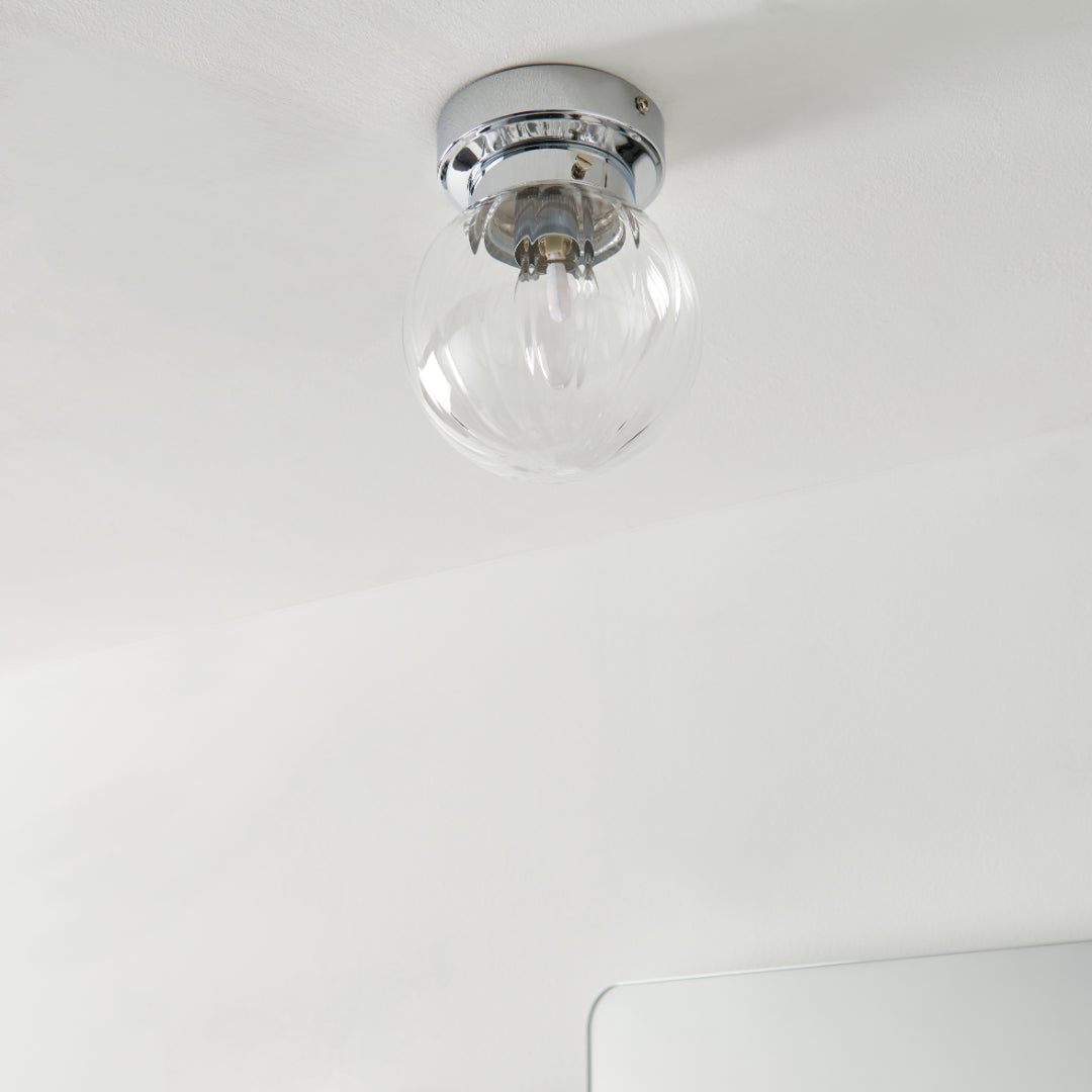 Pagazzi Amelie IP44 Polished Chrome Flush Ceiling Light