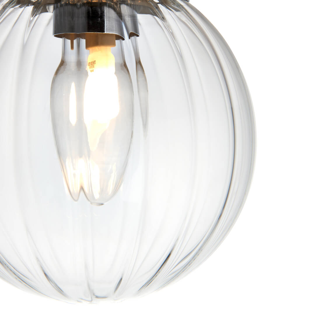 Pagazzi Amelie IP44 Polished Chrome Flush Ceiling Light