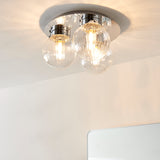 Pagazzi Amelie IP44 3 Light Flush Polished Chrome Ceiling Light
