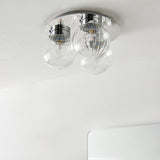 Pagazzi Amelie IP44 3 Light Flush Polished Chrome Ceiling Light