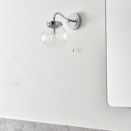 Pagazzi Amelie IP44 Polished Chrome Wall Light