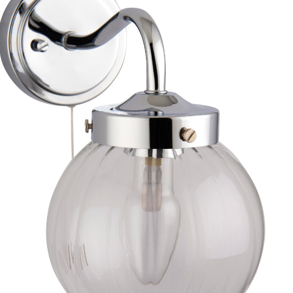 Pagazzi Amelie IP44 Polished Chrome Wall Light