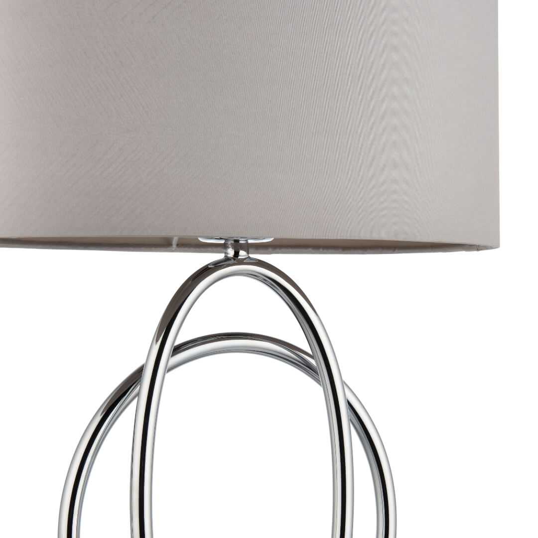Pagazzi Loop Polished Chrome Touch Table Lamp