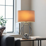 Pagazzi Loop Polished Chrome Touch Table Lamp
