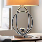 Pagazzi Loop Polished Chrome Touch Table Lamp