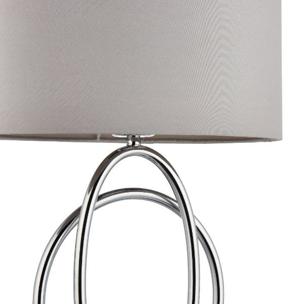 Pagazzi Loop Polished Chrome Touch Table Lamp