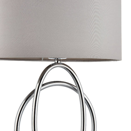 Pagazzi Loop Polished Chrome Touch Table Lamp