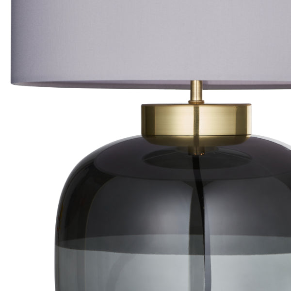 Pagazzi Jeni Smoked Glass Table Lamp