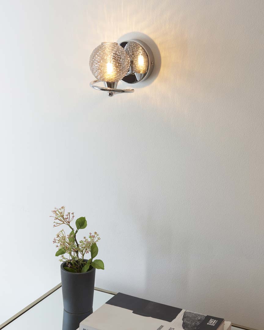 Pagazzi Twine Polished Chrome Wall Light