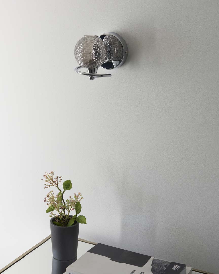 Pagazzi Twine Polished Chrome Wall Light