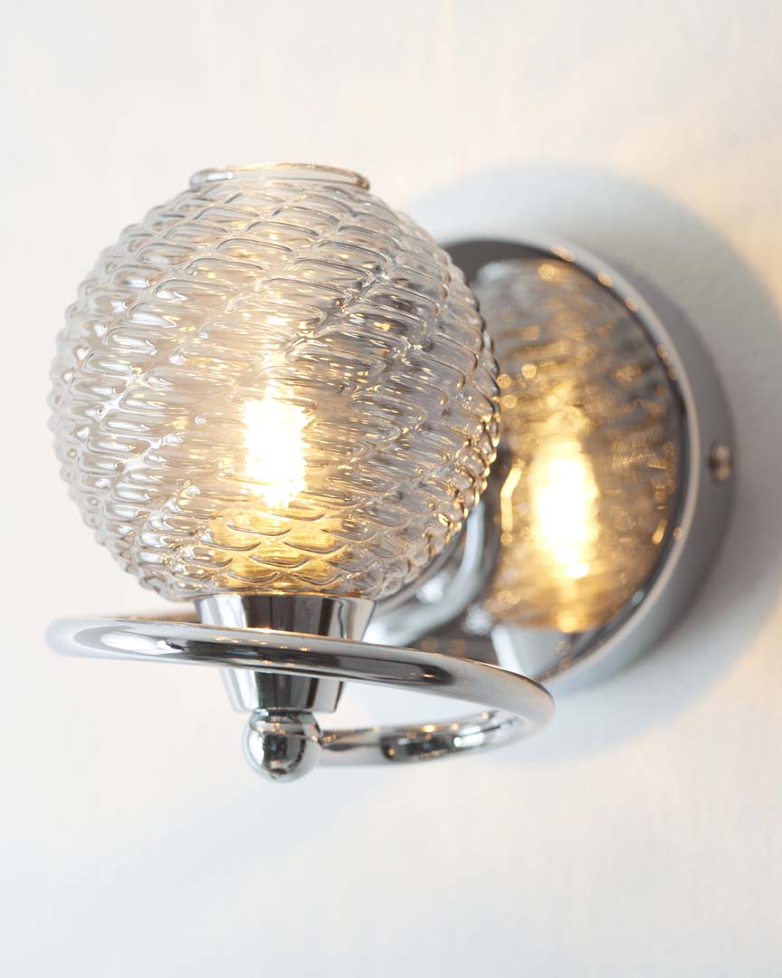 Pagazzi Twine Polished Chrome Wall Light