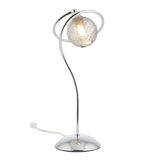 Pagazzi Twine Polished Chrome & Smoked Glass Table Lamp