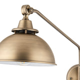 Pagazzi Madison Adjustable Antique Brass Wall Light